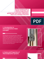 Exploring The Fundamentals of Thermodynamics States Properties and The First Law Heat and Temper