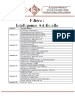 Filière: Intelligence Artificielle: Semestre S1