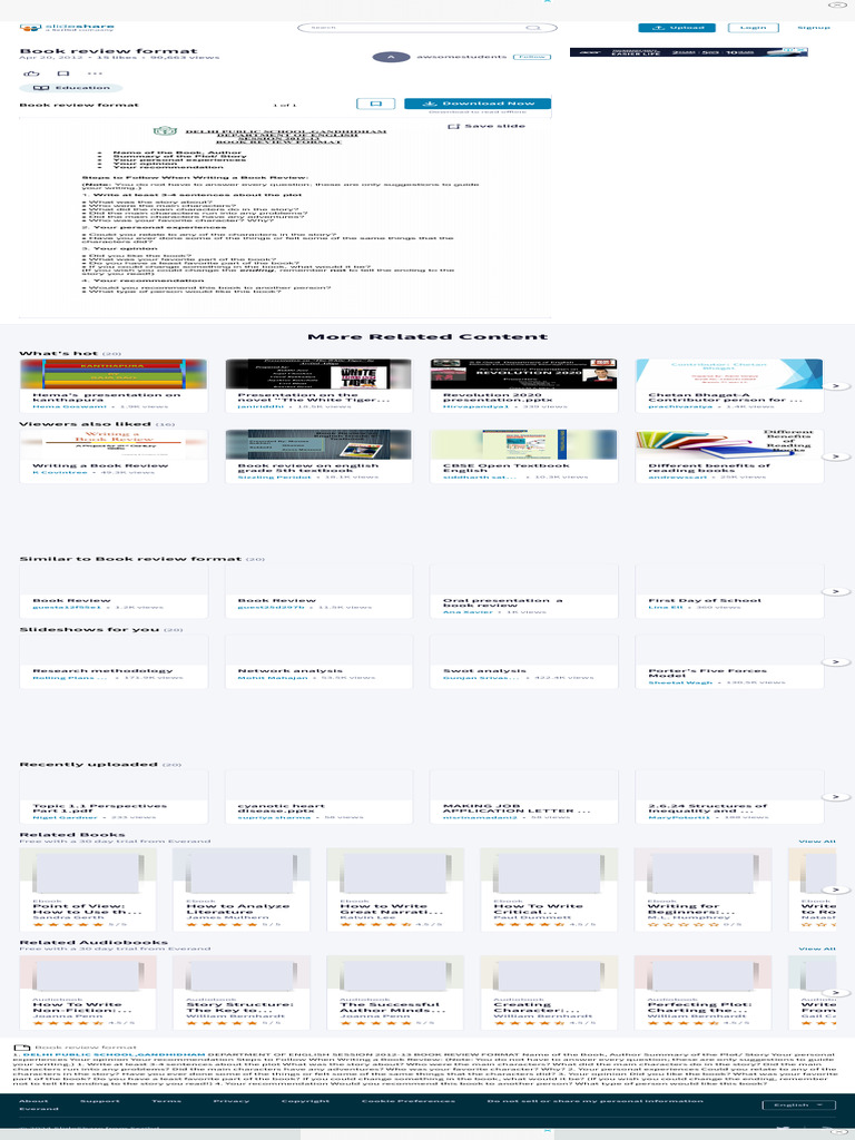 Book Review Format Pdf Pdf