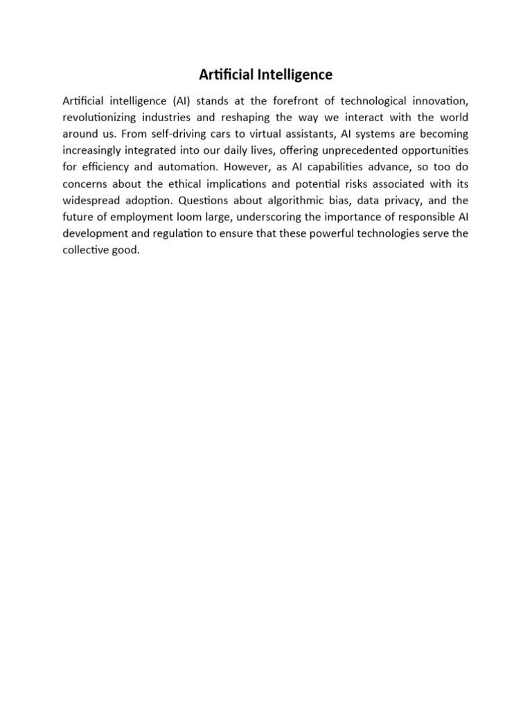 Artificial Intelligence | PDF