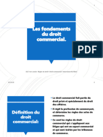 Synhthèse Fondements Du Droit Commercial