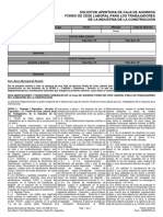 Solicitud Apertura de Caja de Ahorros Fondo de Cese Laboral para Los Trabajadores de La Industria de La Construcción