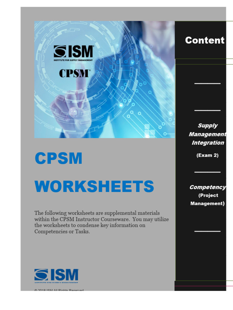 CPSM Exam 2 Project Management Worksheet 2020 | PDF | Project ...