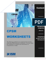 CPSM Exam 2 Product and Service Development Worksheet 2020