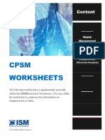 CPSM Exam 1 Financial Analysis Worksheet 2020