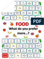 FOOD Preferences - Board Game