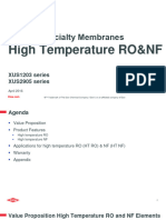 Dow Specialty Membranes High Temperature RO and NF