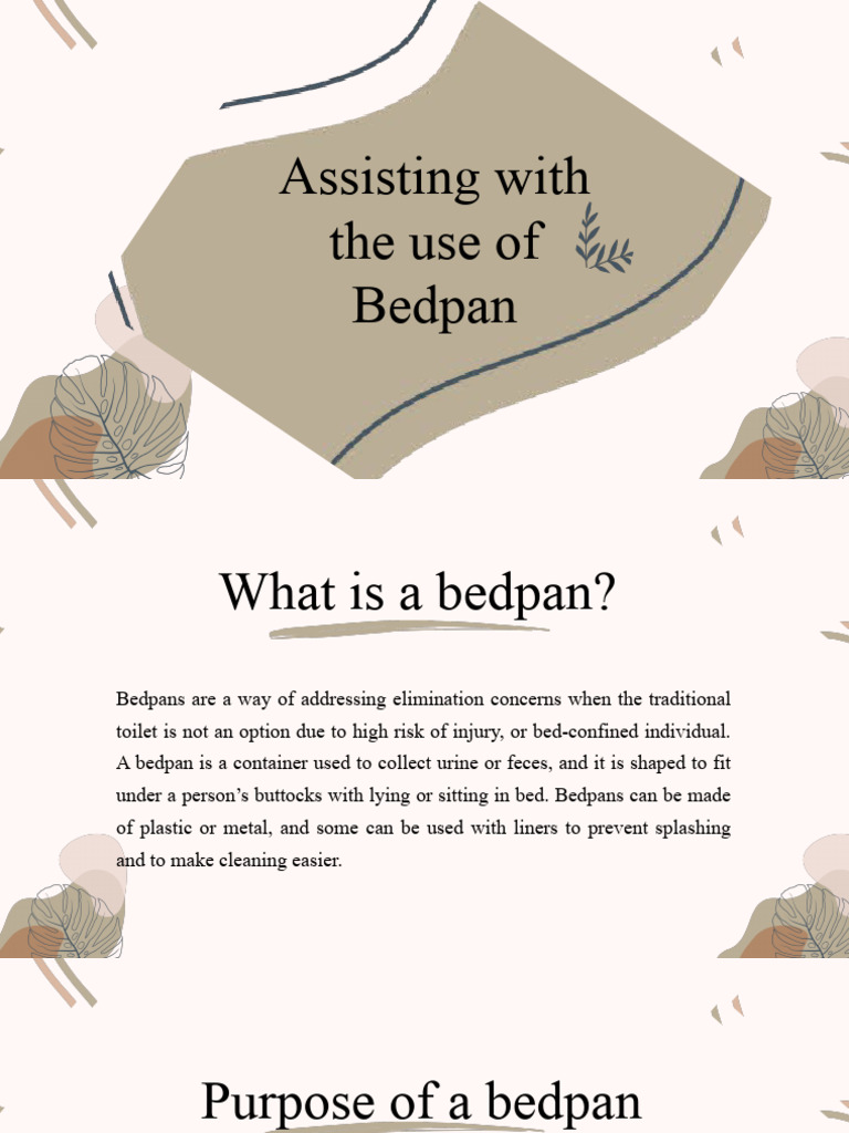 Using a Fracture Bedpan Effectively | PDF | Bed | Clinical Medicine