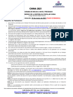 Requisitos Pregrado AFICHE CHINA 2021 Extensión