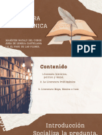Clase Literatura Precolombina-Grado 9. I.E. Paso de Las Flores-2024