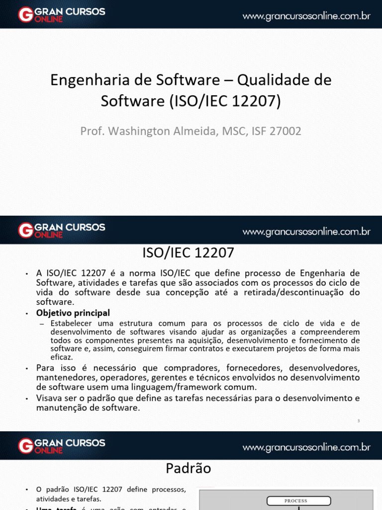 Processos da Norma ISO/IEC 12207 | PDF | Informática | Engenharia de ...