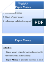 Week#4,5 Paper Money