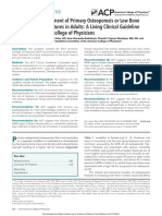 Pharmacologic TX of Primary Osteoporosis or Low Bone Mass To Prevent Fxctures in Adults
