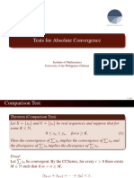 I2-Tests For Absolute Convergence