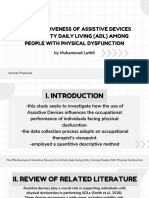 The Effectiveness of Assistive Devices Fo