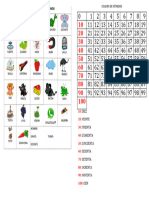 Banco de Datos y Cuadro de Numeros de 1