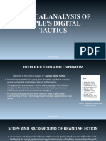 Critical Analysis of Digital Tactics