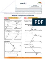 Ii Bimestre Geometría 2°: Ficha de Contenidos Sesión 07 Docente