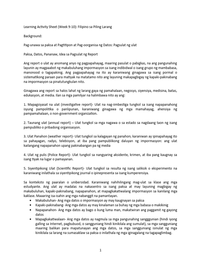 Module 5 (Week 9-10) Piling Larang | PDF