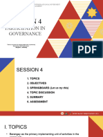 (SD) Session 4 - Participation in Governance