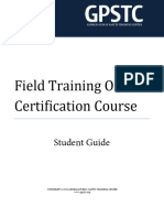 GPSTC Field Training Officer Certification Course - Student Guide 2015