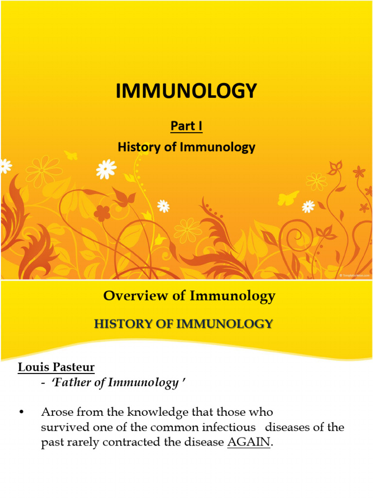 History of Immunology Timeline | PDF | Smallpox | Immunology