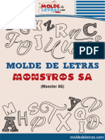 Moldes de Letras Monstros S A