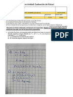 III Unidad - Examen Parcial Física 1