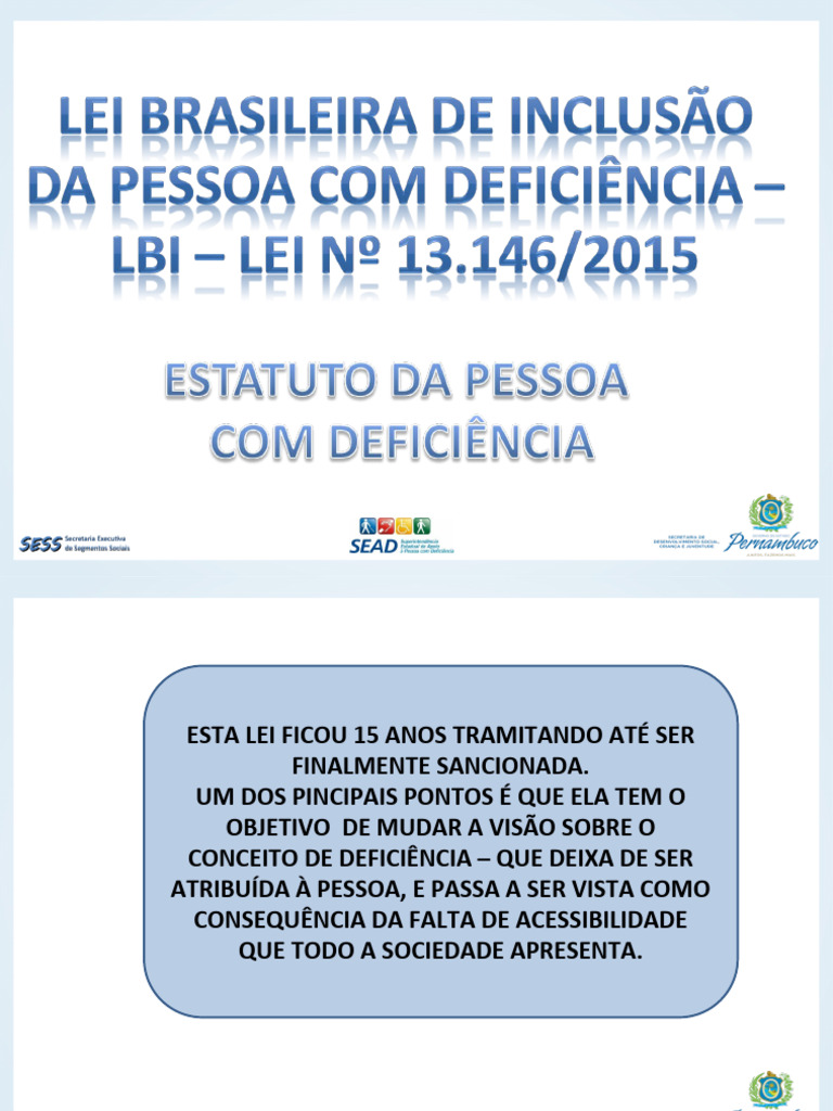 Lei de Trabalho para PCD | PDF | Deficiência | Acessibilidade