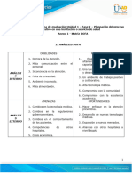 Anexo 1 - Matriz DOFA