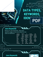 Data Types Keywords Identifiers