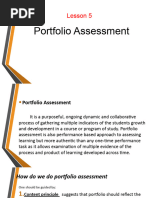 Lesson 5 Portfolio Assessment