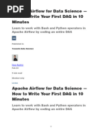 Apache Airflow For Data Science