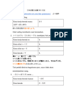 日本語能力試験 N3 文法