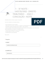 AV1 - 5F NOITE - ARA0578 - 3002 - DIREITO TRIBUTÁRIO - 2022.1 - CONCEIÇÃO - NOITE Resposta