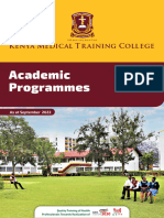 KMTC 2022 23 Academic Programmes Booklet
