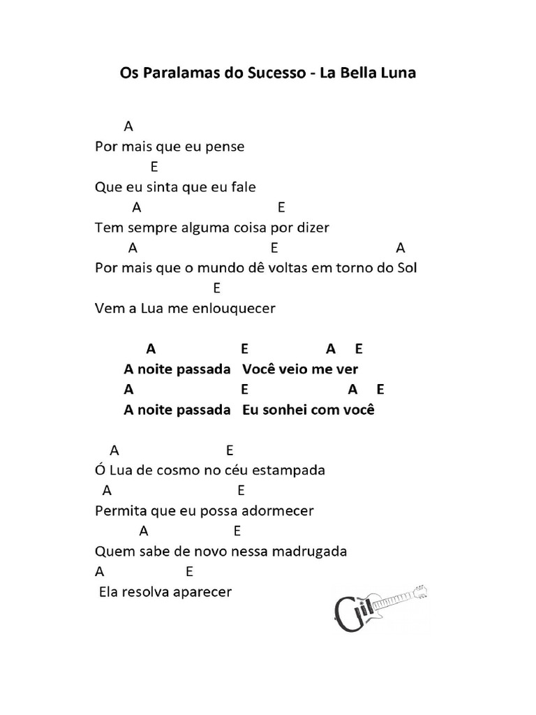 01 - Os Paralamas Do Sucesso - La Bella Luna | PDF