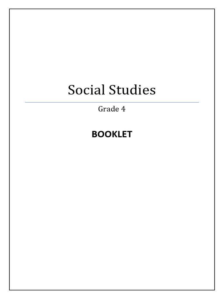 Grade 4 Social Studies Booklet | PDF | Rain | Hiv/Aids