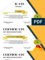 Certificate of Achievements 11-Ampere S.y.2021-2022