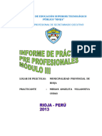 Informe de Practicas Módulo III 2013