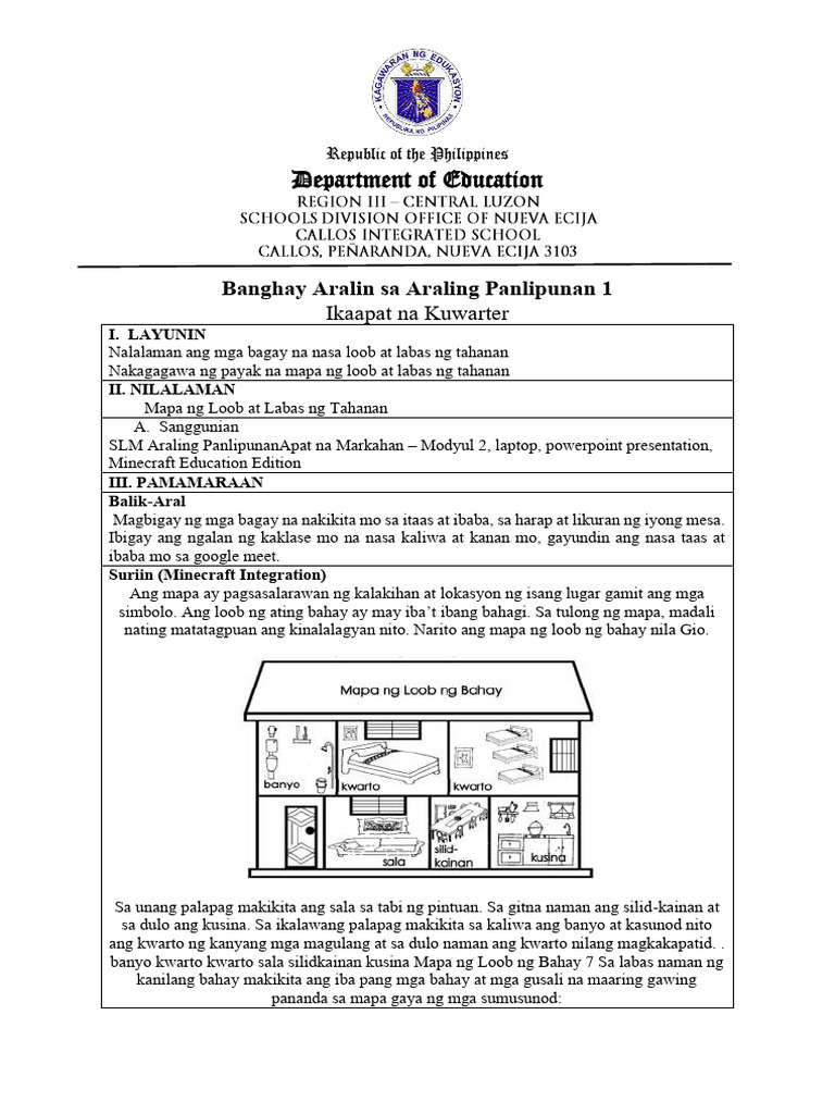 Melc Based Lesson Plan Using Minecraft Ee Pdf
