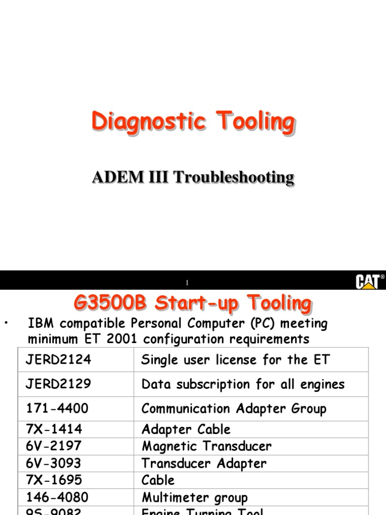 CAT Diagnostic Tooling Overview | PDF