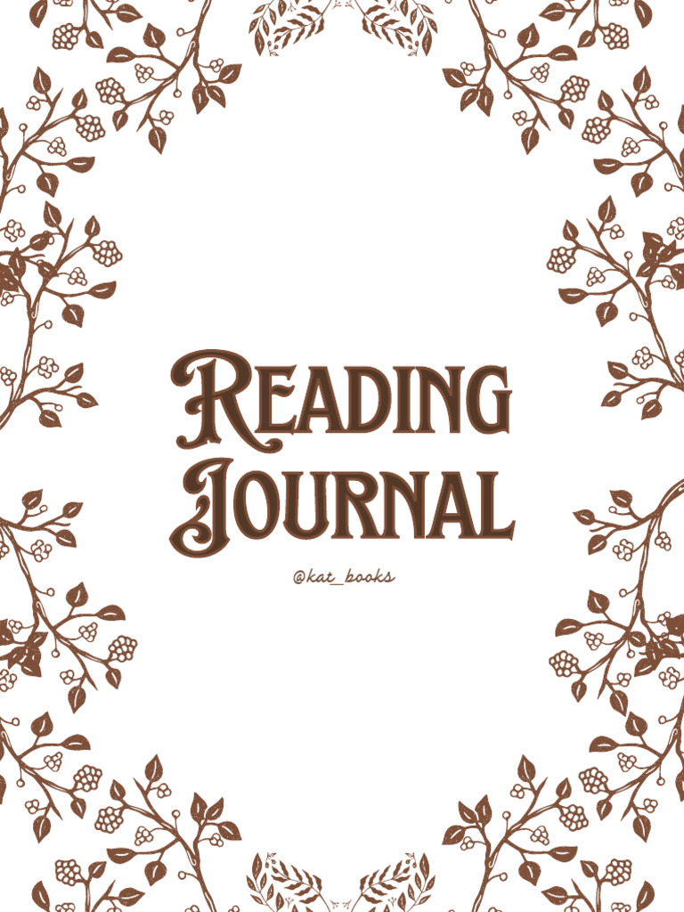 Reading Journal 2023 Kat Books Descargar Gratis Pdf Escritura