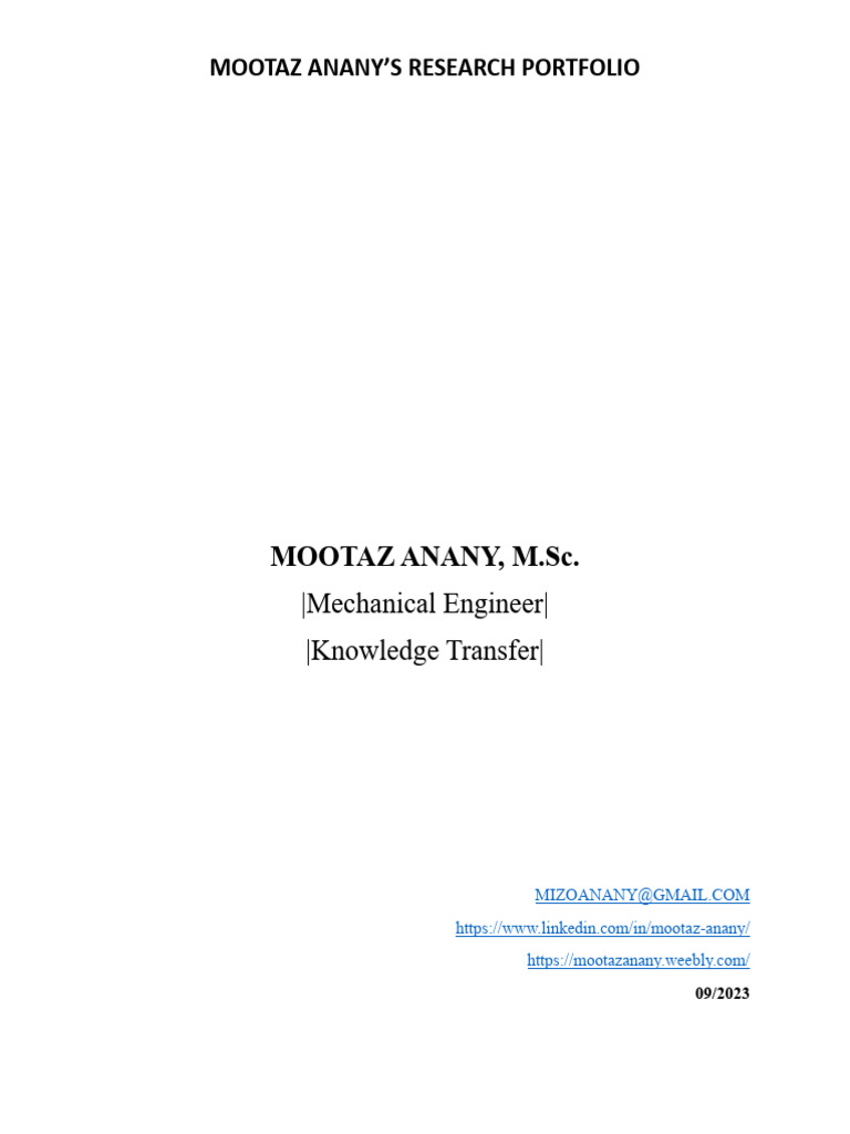 Mootaz Anany Research Methodology | PDF | Simulation | Data