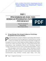 Pengambangan Ilmudan Berbagai Pendekatan Indogenous Psychology