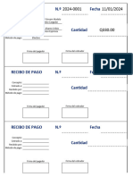 Plantilla de Recibo de Pago para Rellenar