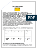 TEMA N 2 Fuerza Electrica y Ley de Coulomb