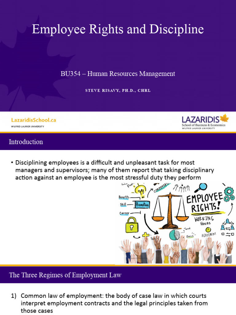 Employee Discipline and Rights Overview | PDF | Employment | Labour Law