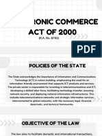 Electronic Commerce Act of 2000