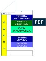 Horario General de Clases Final